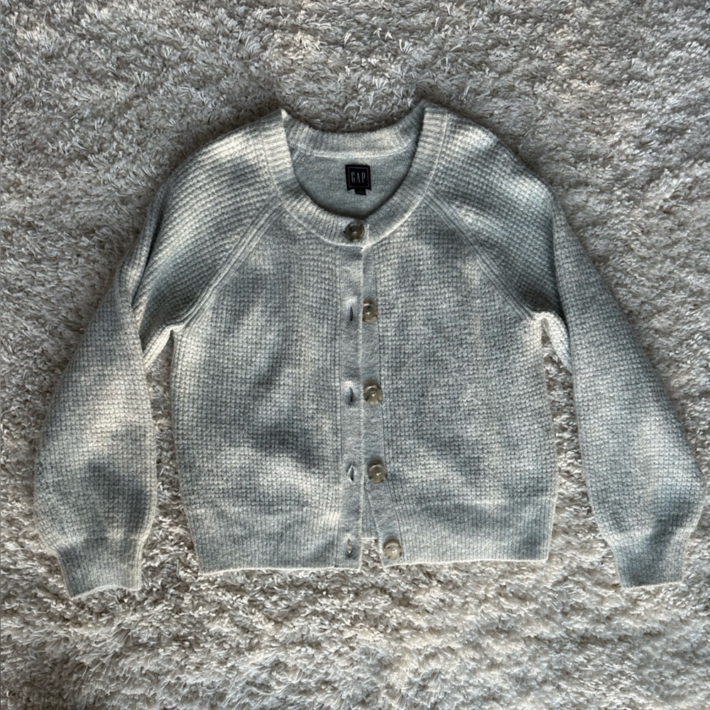GAP Light Gray Knit Cardigan